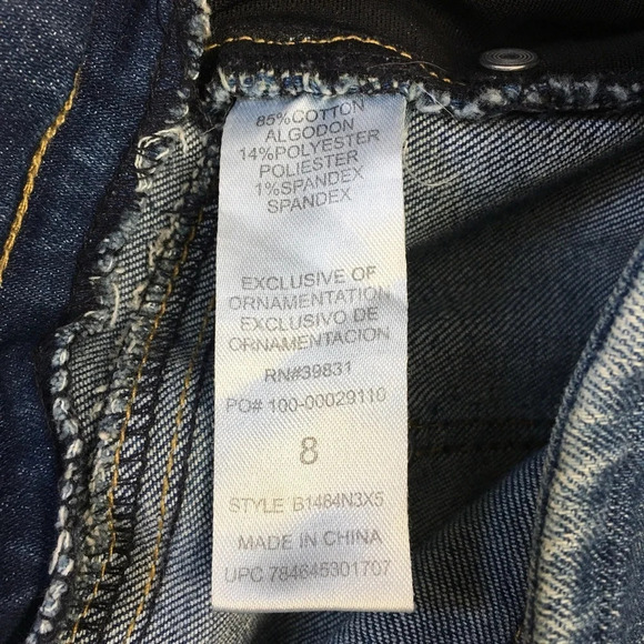 Democracy the Slipper Jeans Skinny Distressed 8 Pull on - Picture 6 of 8